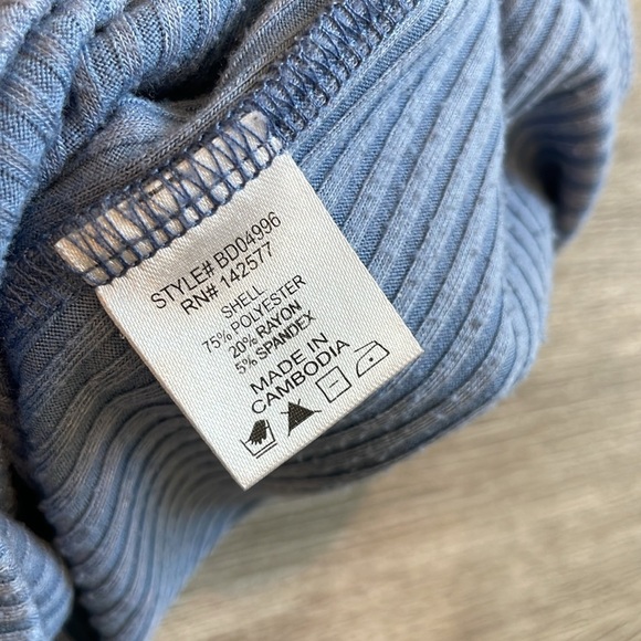 Blashe blue ribbed mini dress - Picture 4 of 4